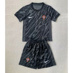 Fotbalové Dres Portugalsko Brankářské Dětské Venkovní Oblečení ME 2024 Krátký Rukáv (+ trenýrky)